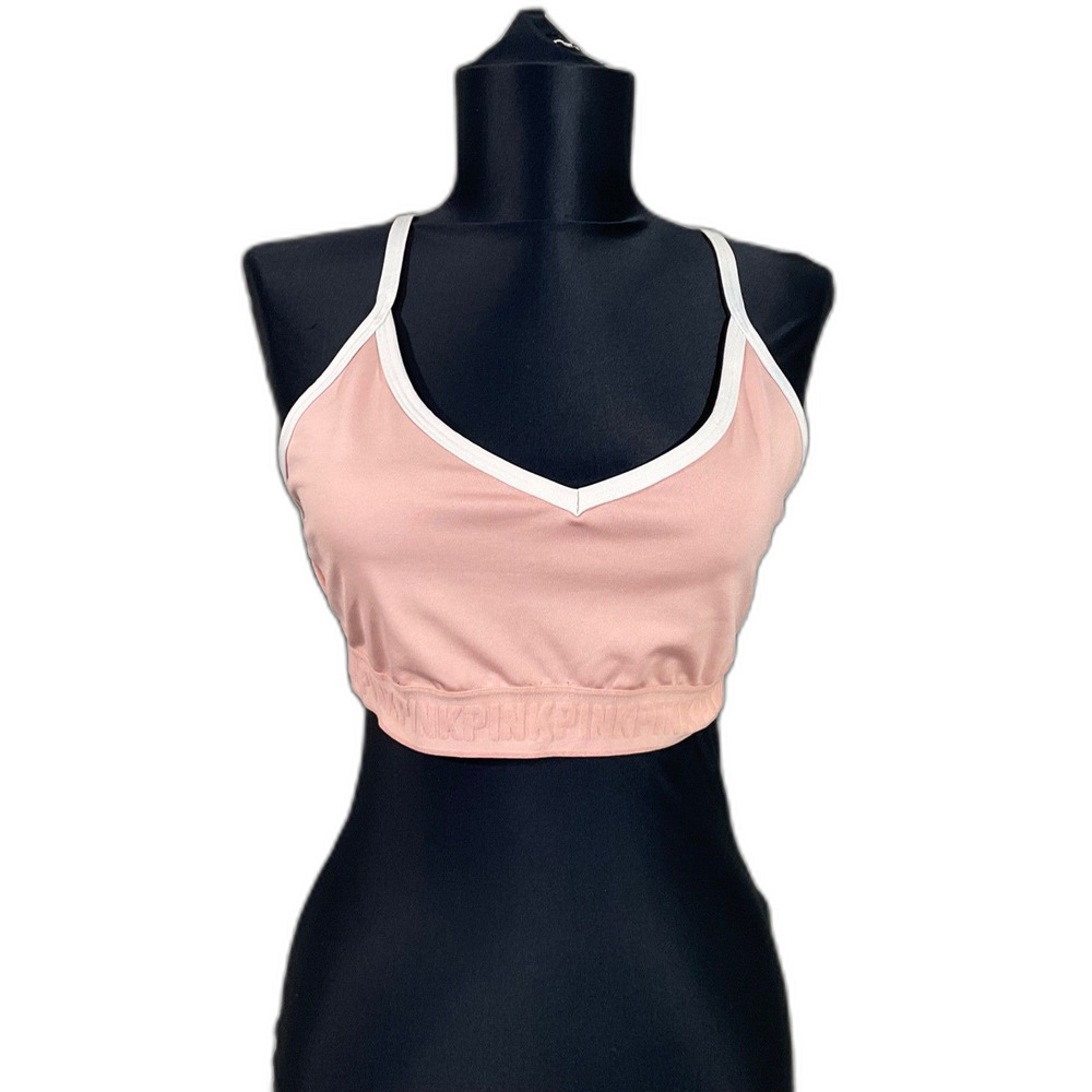 Victoria's Secret PINK Active Ultimate Lightly Lined Racer back Bra size L pink